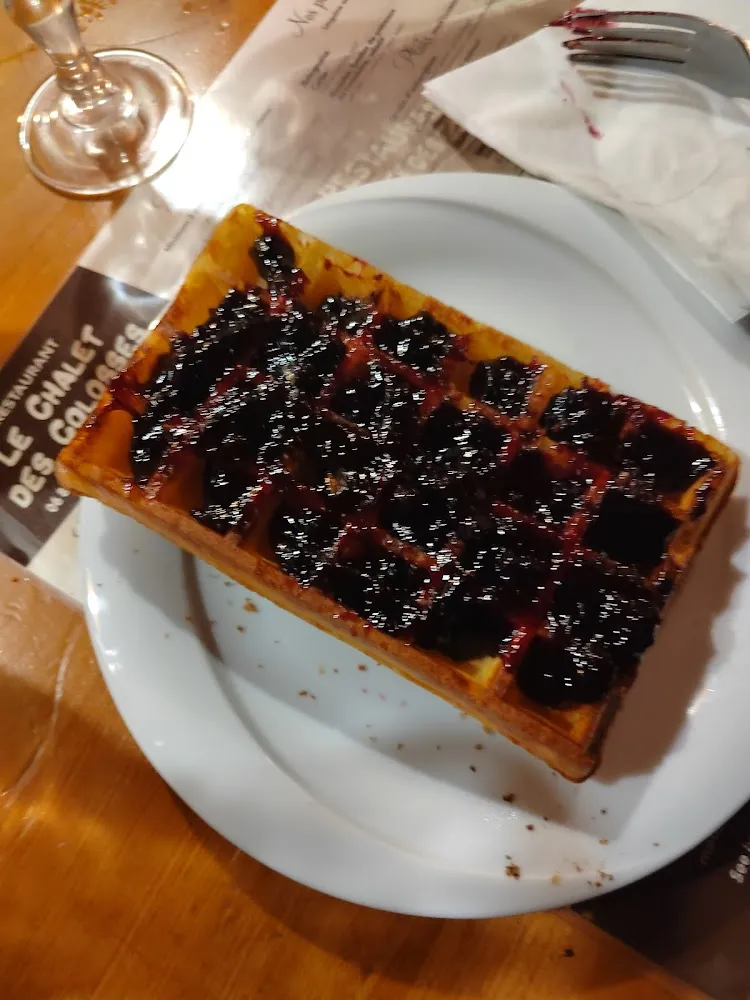 Gaufre Nutella Sirop d'érable Confiture