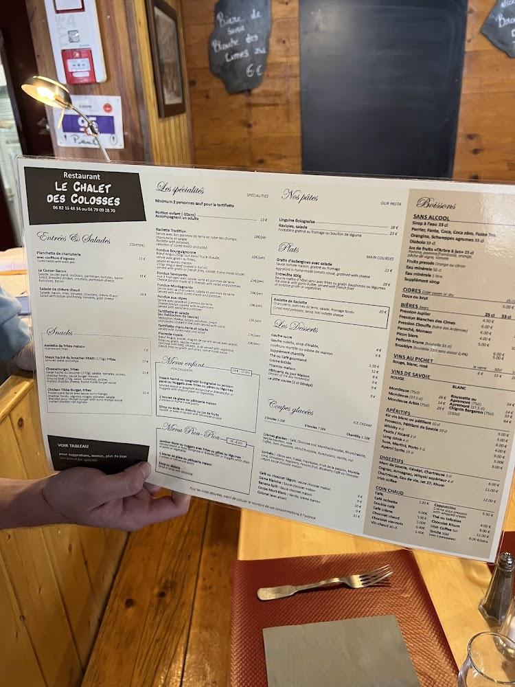 Les Colosses - Menu Image 3
