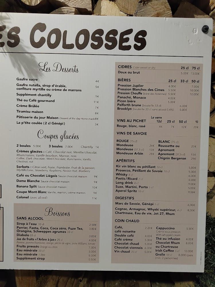 Les Colosses - Menu Image 4